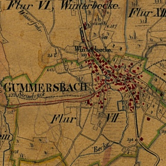 Die Grafik zeigt einen Beispiel einer Historischen Karte