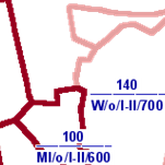 Die Grafik zeigt einen Ausschnitt aus dem WMS-Dienst 
							Bodenrichtwerte ab 2004 .