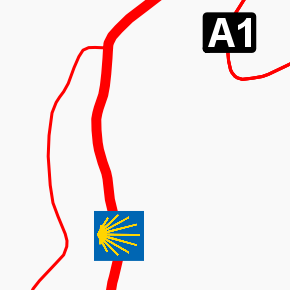 Die Grafik zeigt einen Ausschnitt aus dem WMS-Dienst 
							Sonstige Wanderwege Stand 2022 .