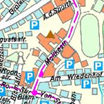 Stadtkarte farbe Die Grafik zeigt einen Ausschnitt aus der Stadtkarte farbe